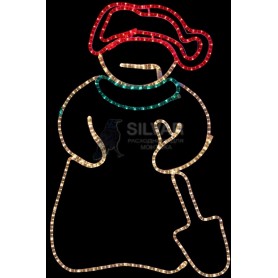 Фигура "Снеговик с лопатой", размер 94*63 см  | 501-321 | NEON-NIGHT