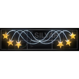 Фигура световая "Брызги звезд" 360 светодиодов 24м дюралайта, размер 400*100см | 501-361| NEON-NIGHT